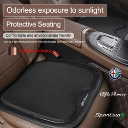 Summer Breathable Four Seasons Car Seat Cushion Protector Pad Front Pad Fit for Alfa Romeo Giulietta GT 159 156 Mito Sportiva