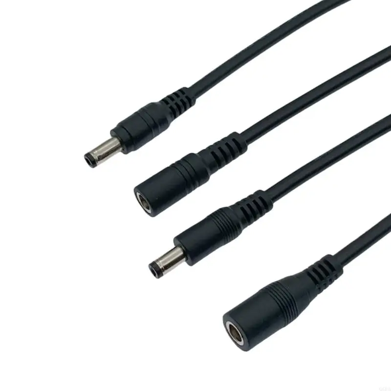 Q6PA DC5.5X2.1Mm Male To Female Power Extension Cable 18AWG Copper Wire For CCTV Routers Cameras, 0 75Mm² Wire Power Cable