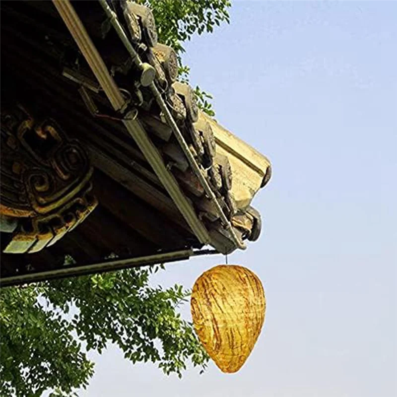 

Wasp Nest Decoy, Hanging Wasp Deterrent Wasp Trap Fake Wasp Nest For Home And Garden Outdoor Wasp Deterrent Durable Easy To Use