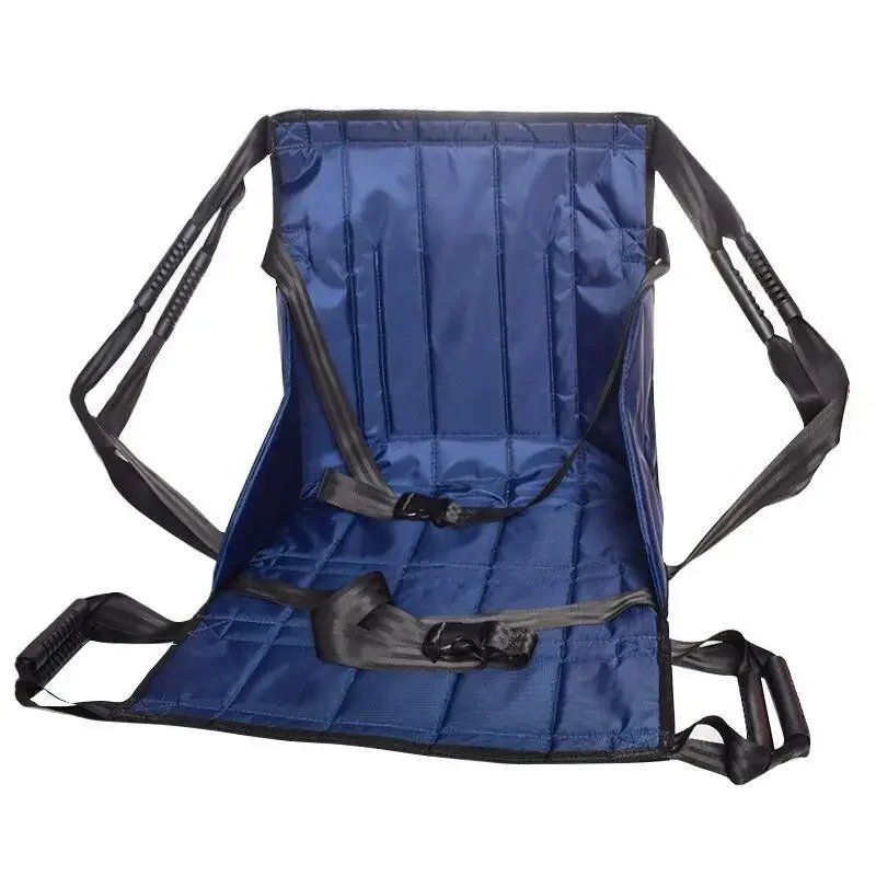 Paralytic Patients Elderly Transport Transfer Belt Simple Folding Stretcher Elderly Going Up Down Stairs Chair Backstraps Orange