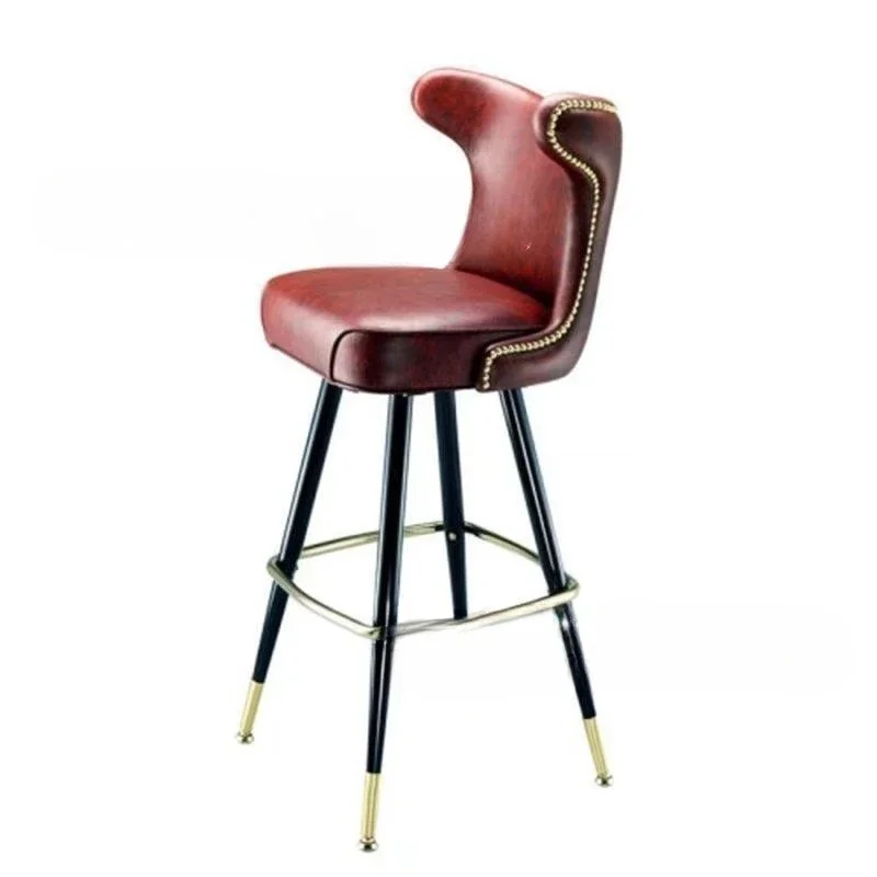 Silla de Bar de Arte de cuero extraíble moderna y sencilla, muebles KTV Cafe, silla de recepción de moda, silla de Bar de ocio