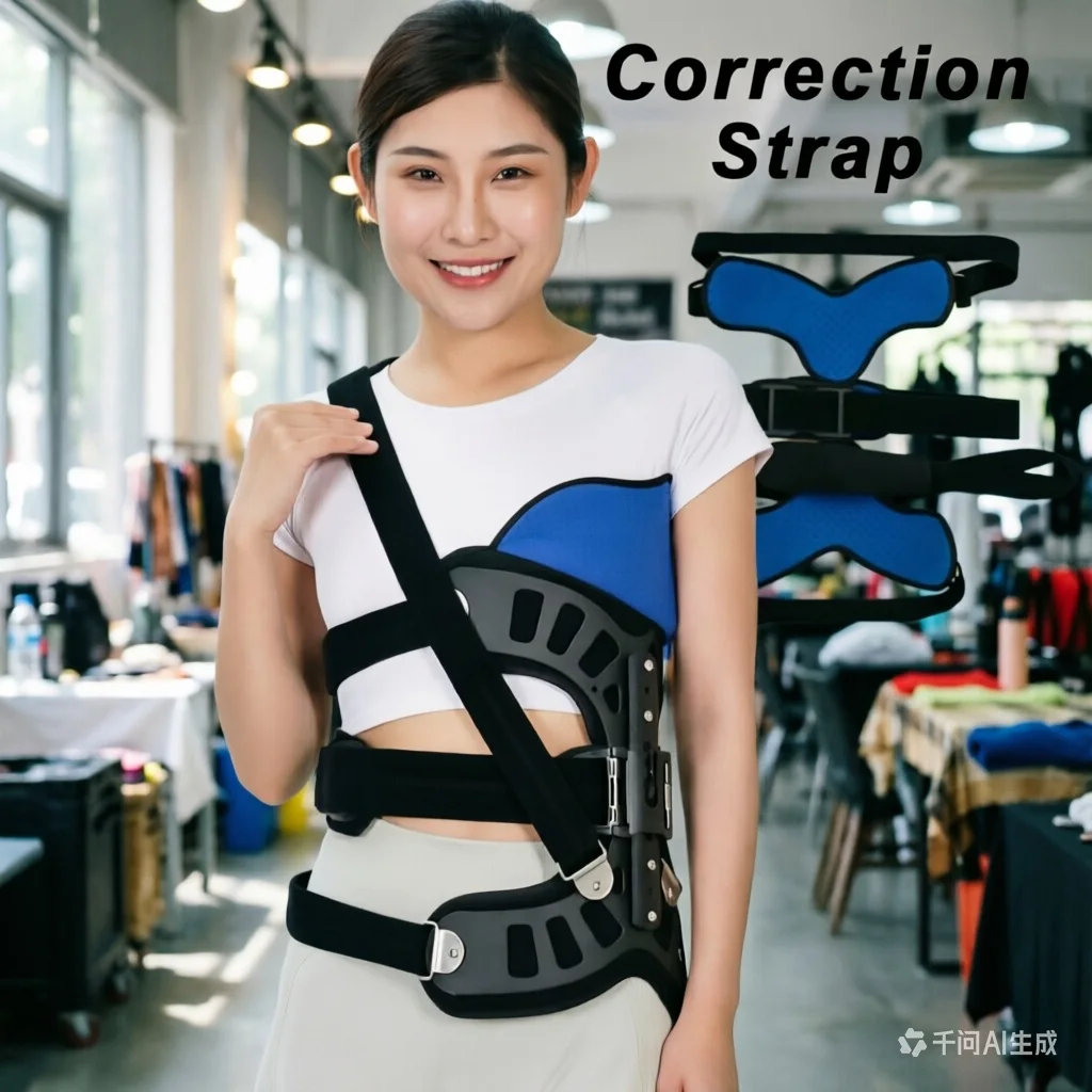 Adjustable Scoliosis Brace Posture Corrector Treatment Spinal Auxiliary Orthosis for Back Postoperative Recovery Left/Right