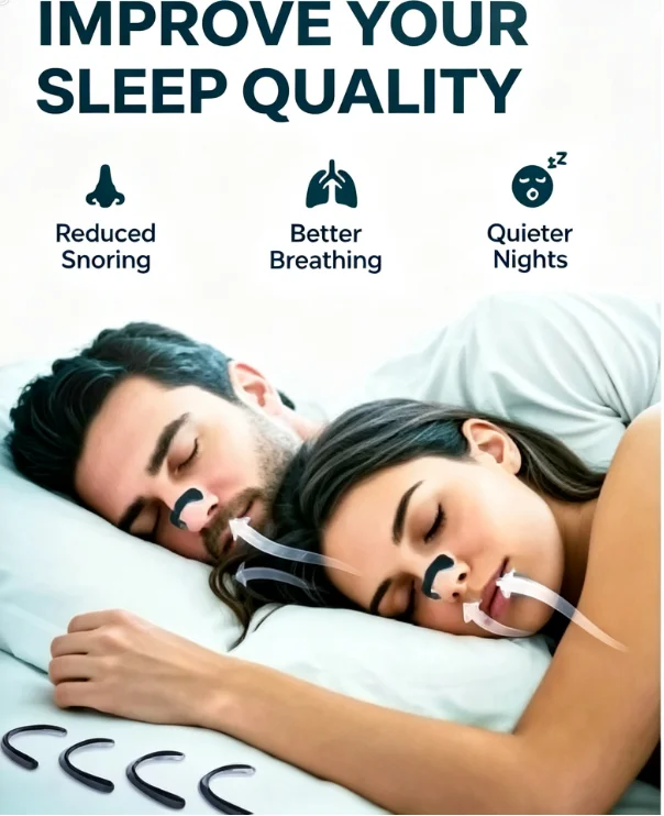 Upgraded Nasal Strips Refill Pack Adhesive Snore Relief Breathing Aid Sweat Resistant Nose Patches Better Sleep for Men Women