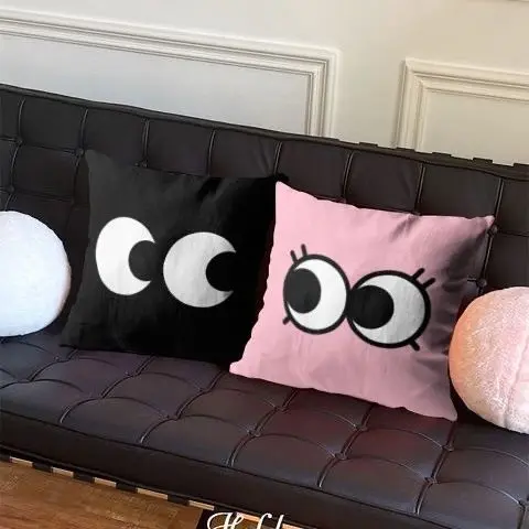 Cartoon Big Eyes Pillow Cushion Living Room Sofa Waist Protection Backrest Pillow Bedhead Pillow