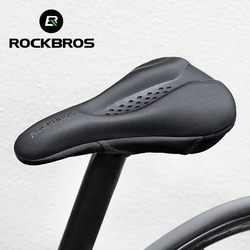 

ROCKBROS Bicycle Saddle Cover Liquid Silicone Gel Breathable Seat Soft Thickened MTB Shockproof Cushion Cycling Accessories