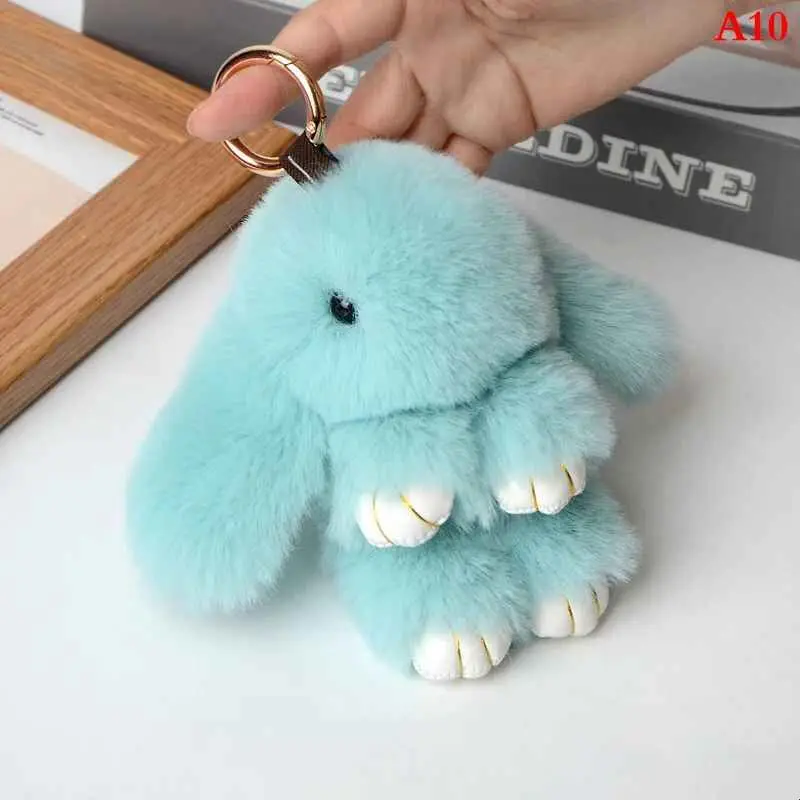 chaveiro-de-coelho-de-pelucia-real-com-pompom-macio-acessorio-de-moda-fofo-e-moderno-fabricante-chines