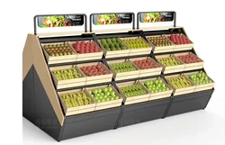 Fruit and vegetable display rack fresh supermarket convenience store fruit and vegetable shelf store gangmu Zhongdao