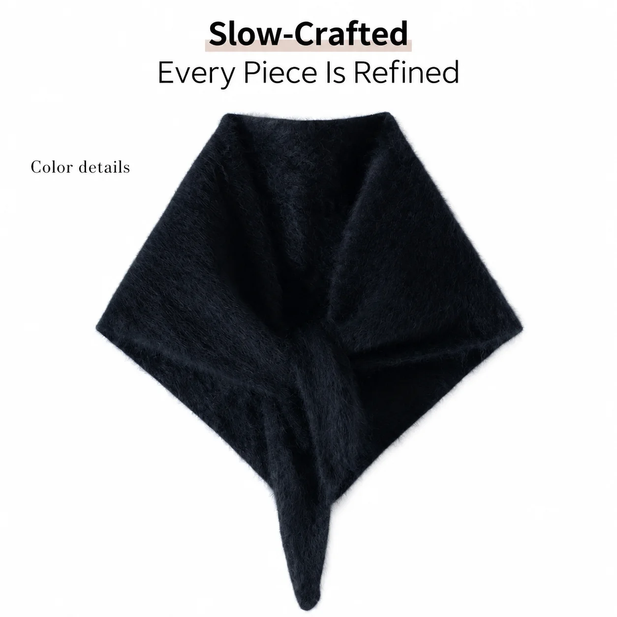 Triangle Shawl Warm Knitted Triangle Scarf Winter Scarf Cozy Brushed Knit Scarf For Women Fall City Outings