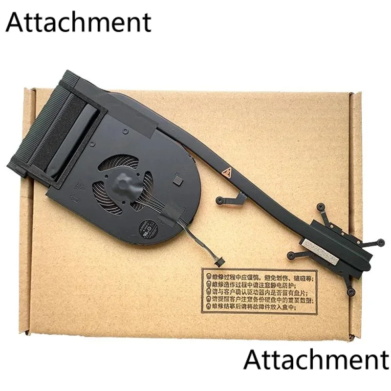 Imagem -02 - Dissipador de Calor Original Cpu Ventilador Uma Gráficos Integrados para Thinkpad T590 01yu195 01yu194 Novo