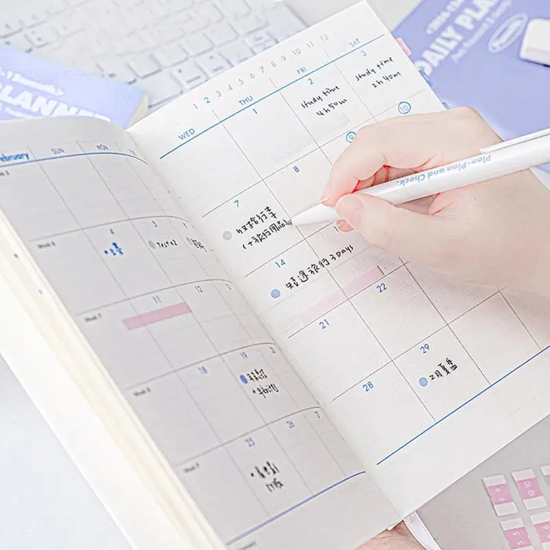 2024 Timeline Weekly Plan Notebook Calendar Self Disciplined Efficiency Manual Daily Planner Schedule Time Management