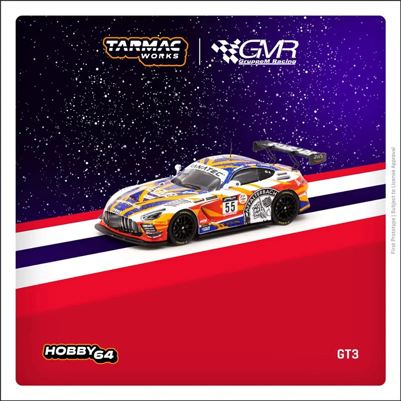 TW In Stock 1:64 GT3 Racing 24 Hours Of SPA 2022 Diecast Diorama Car Model Collection Toys Tarmac Works