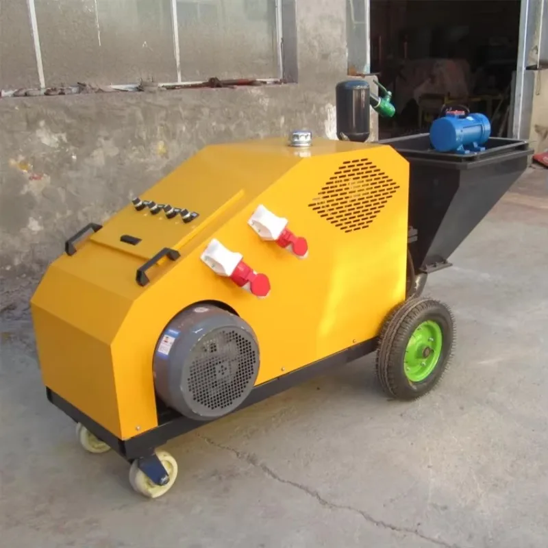 New Type Cement Sprayer High Power Double Cylinder Plunger Mortar Spraying Machine