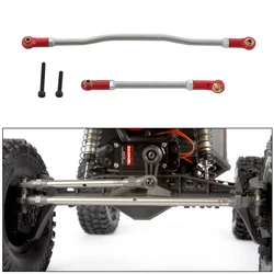 2Pcs Metal Adjustable Steering Linkage Servo Link Pull Rod for1/10 RC Crawler Car Axial Capra 1.9 Unlimited Trail Buggy RTR