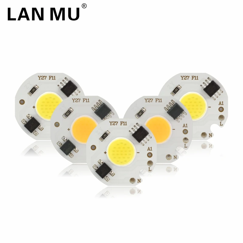 smart ic cob chip lamp lampada de led para holofote iluminacao faca voce mesmo branco quente 3w 5w 7w 9w branco frio sem necessidade de driver 220v 01