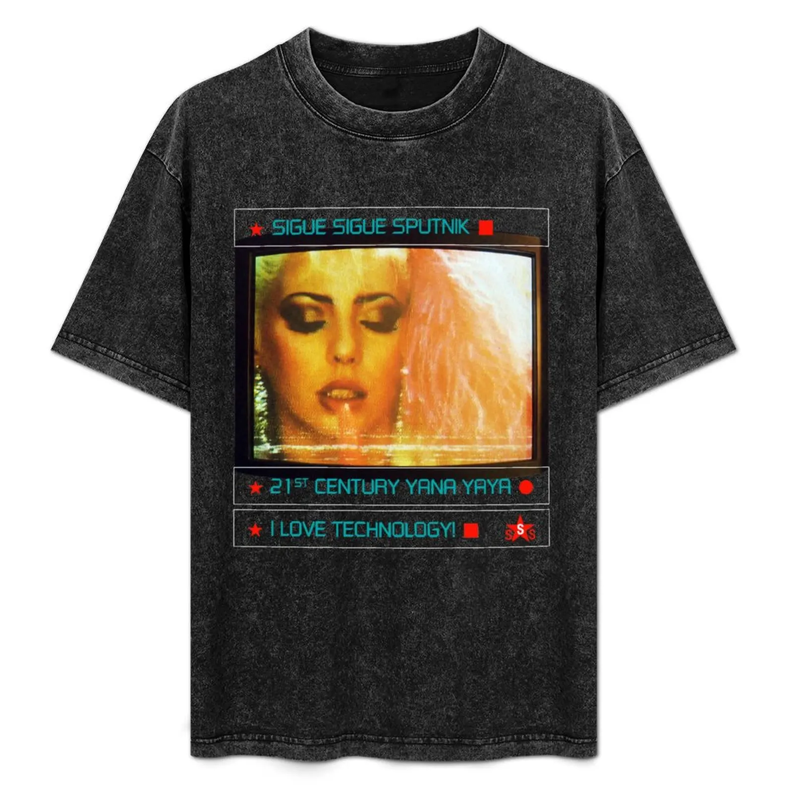 Sigue Sigue Sputnik - 21st Century Yana Yaya T-Shirt Durable Work Wear T-Shirt