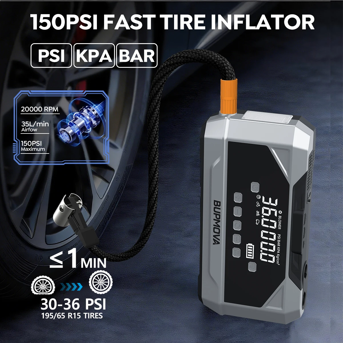 1000A/1500A PEAK Starthilfegerät für Autos, 12V Autobatterie-Ladegerät, tragbare Powerbank, leistungsstarker Auto-Booster – Detail 1