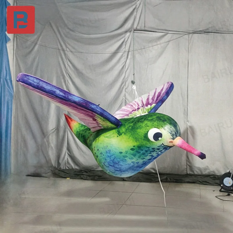 Inflatable Hummingbird, New Color, For Exhibition & Decoration - Colorful and Bright Hummingbird Inflatable Bird