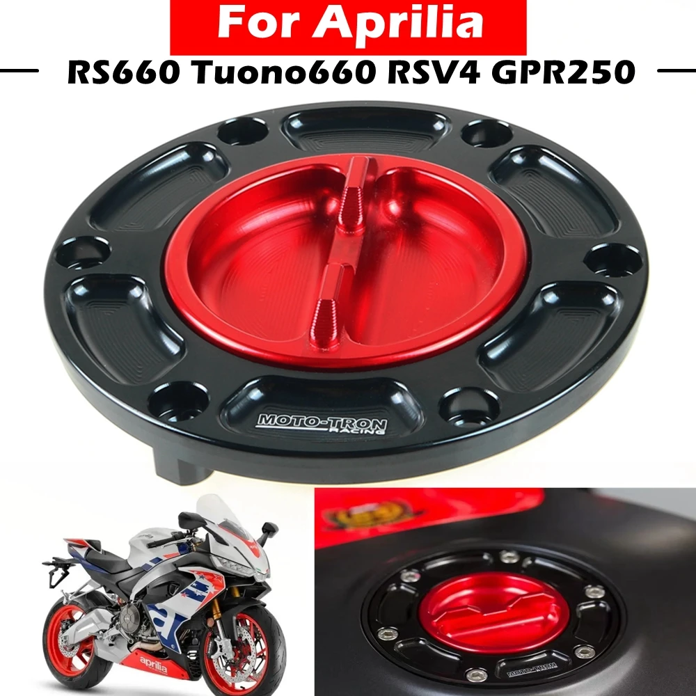 Motorcycle CNC Fuel Tank Caps For Aprilia RS660/Tuono 660 RSV4 FACTORY APRC TUONO V4 1100 Racing Quick Refueling Fuel Tank Cap