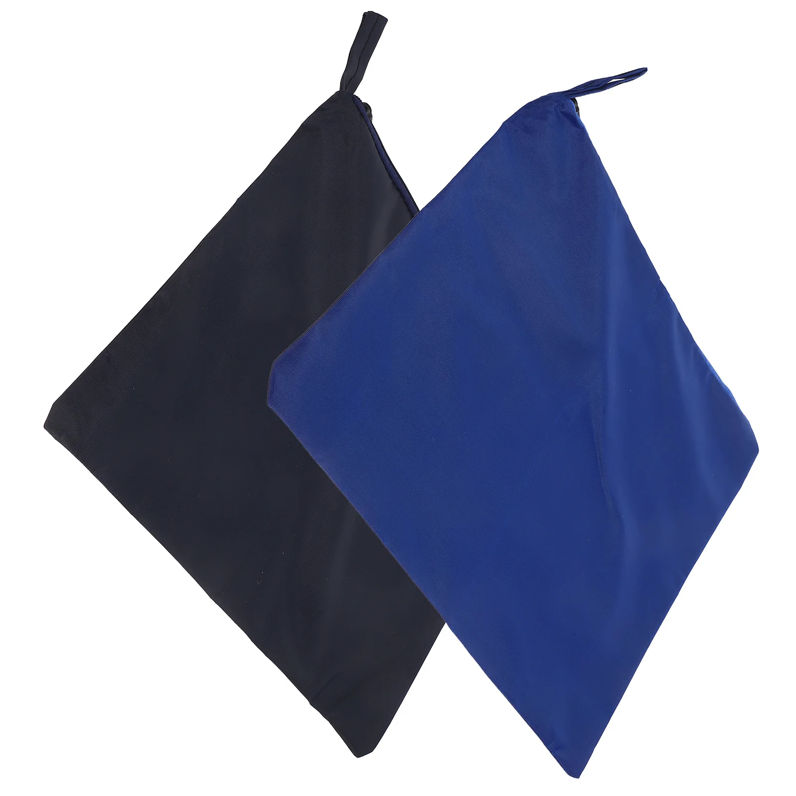 

2Pcs Waterproof Rainwear Storage Pouch Wear-Resistant Oxford Fabric Rain Poncho Organizer Bags Space-Saving for Outdoor Cycling