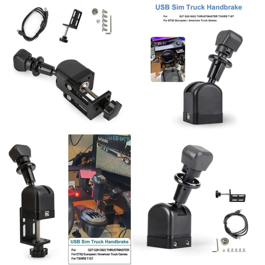 

31bc High Durlabity Simulator Simulator Racing Ручной тормоза с датчиком 10 мс для G27 G29 G923 Game Реалистичная обратная связь