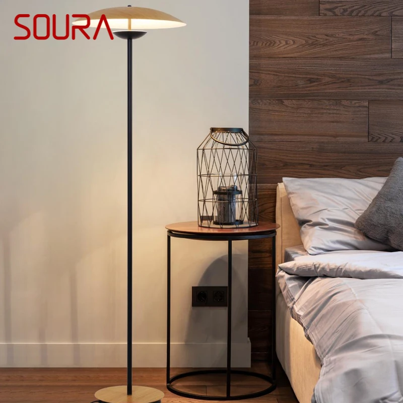 

SOURA Nordic Floor Lamp Fashionable Modern Family Iiving Room Bedroom Creativity LED Decorative Standing Light