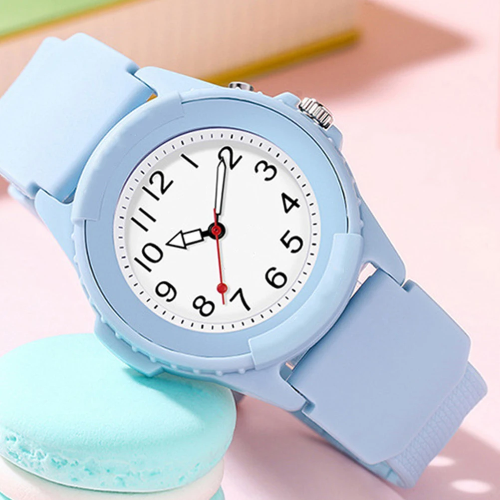 Детские электронные часы, цифровые спортивные часы, водостойкий светящийся ремешок, ночное свечение, детские наручные часы для обучения времени