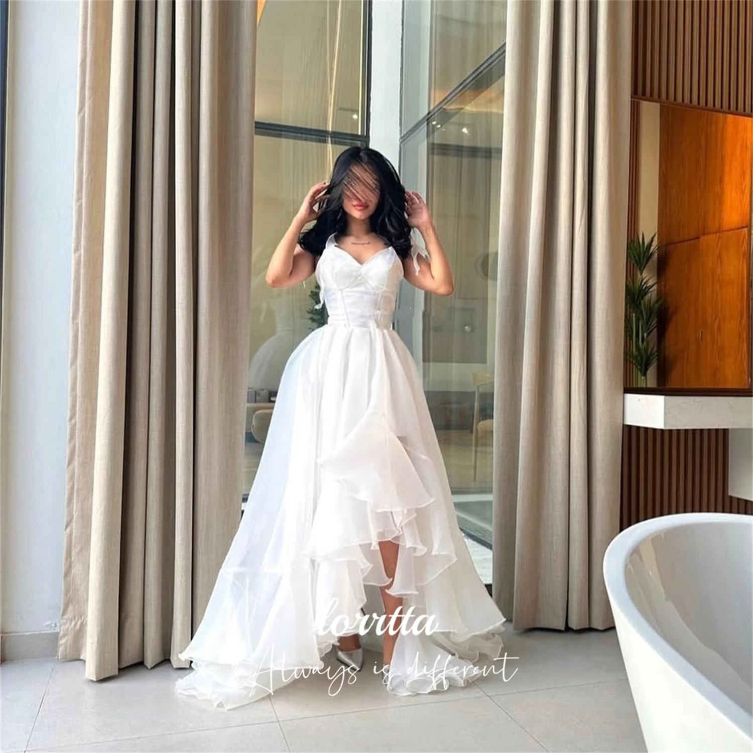 Lorrtta vestido de cóctel personalizado vestido de verano para mujer para invitados de boda vestidos elegantes de graduación 2025 falda blanca vestido de noche para mujer