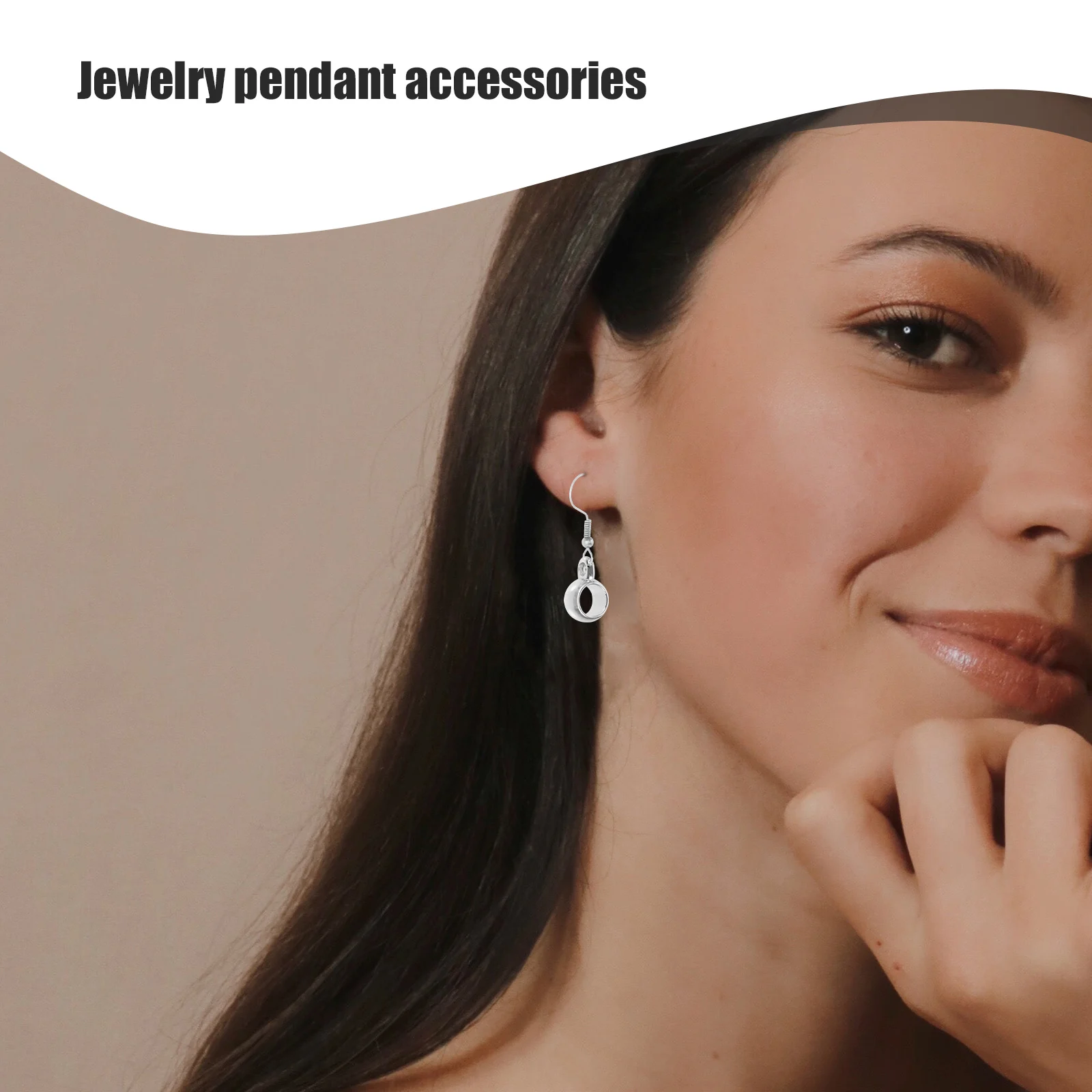 

100 Pcs Jewelry Making Pendant Accessories Beads DIY Necklace Charm Holders for