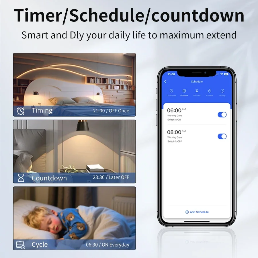 Tuya Smart WiFi Switch Relay 100-240V 16A 1/2CH Breaker Intelligent Interruptor Smart Life App يدعم Alexa Google Home Alice #6