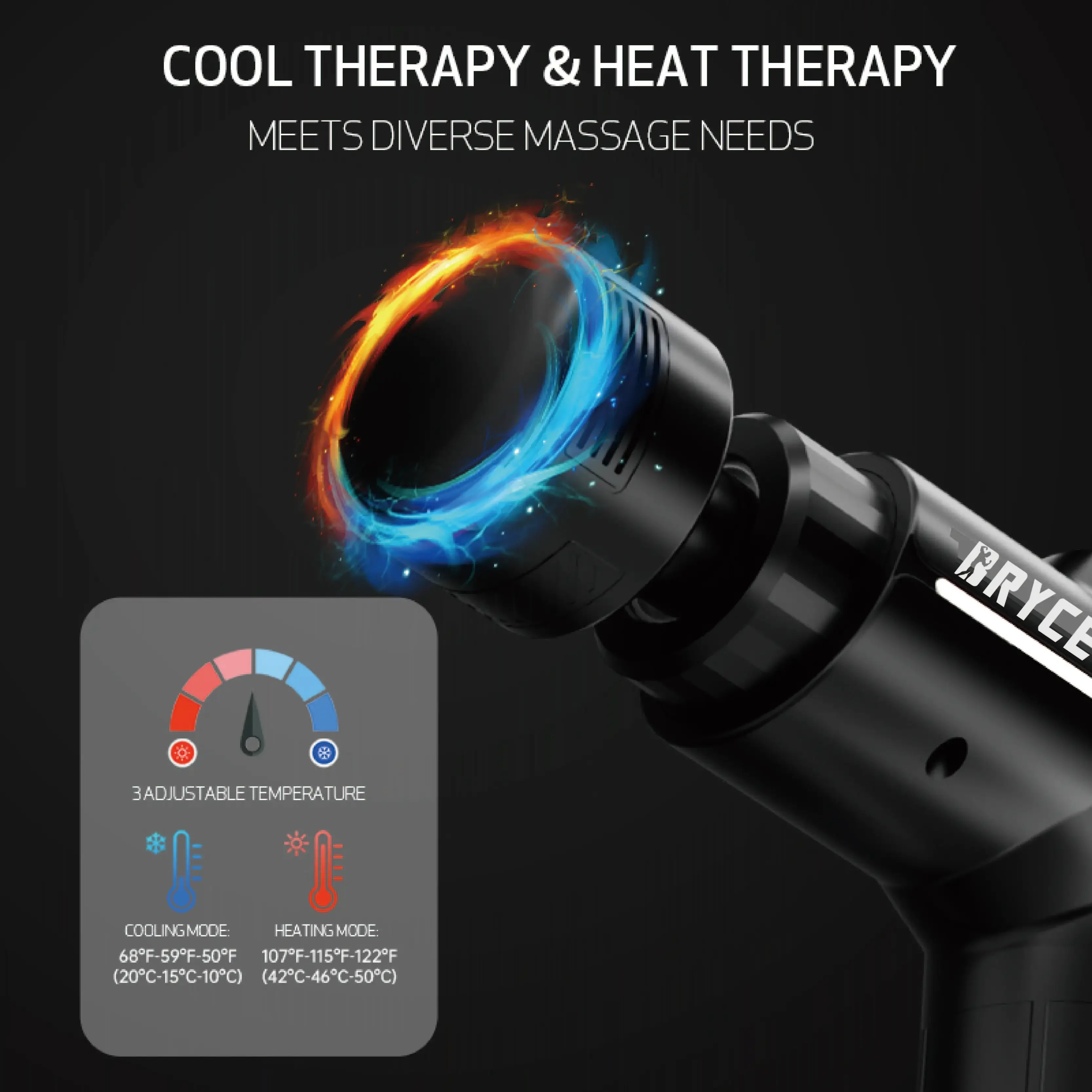 Hot and Cold Fascia High-power Brushless Motor Muscle Relaxation Quiet No Refueling Design Rehabilitation Therapy fast shipping