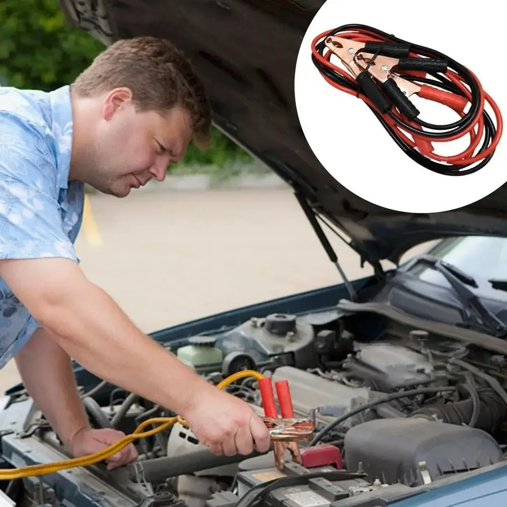 

1.5m Car Battery Jump Cable 500A Universal Emergency Jump Starters Alligator Clips Double-Ended Jump Starters Leads Van / SUV