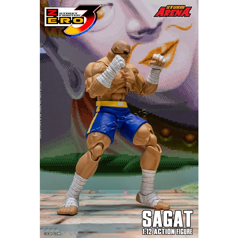 

Original Storm Toys ST Sagat Street Fighter Alpha 3 Scale Sagat In Stock Anime Model Gift Toys
