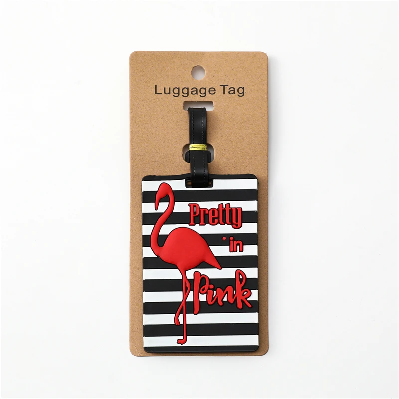 New Travel Accessories Luggage Tag Creative Corgi &Cat Suitcase Fashion Style Silicon Portable Travel Label  ID Addres Holder