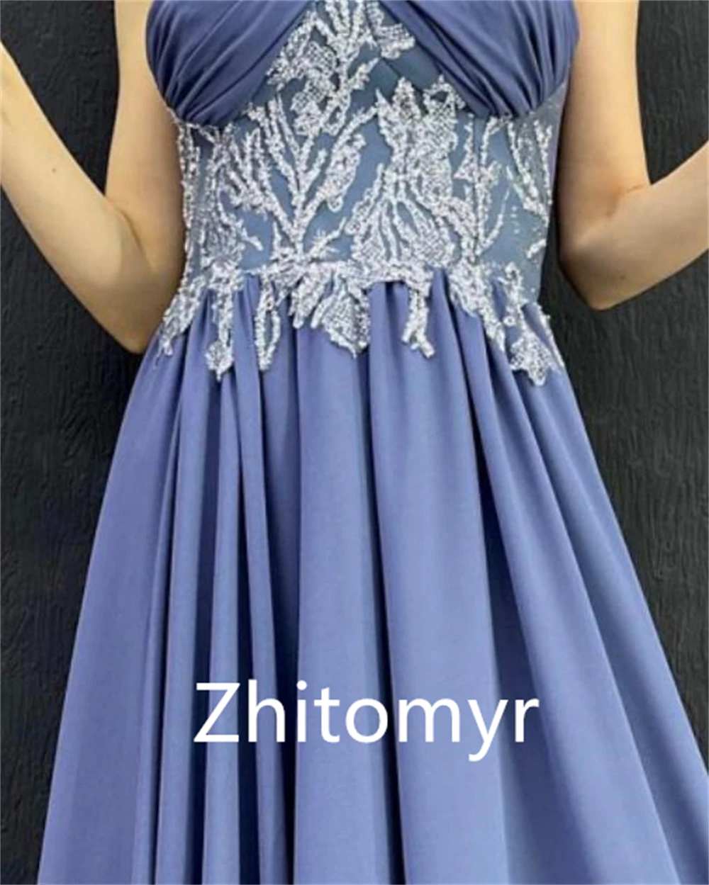 Prom Dress Evening Saudi Arabia Jersey Pattern Ruched Prom A-line Halter Bespoke Occasion Gown Long Dresses