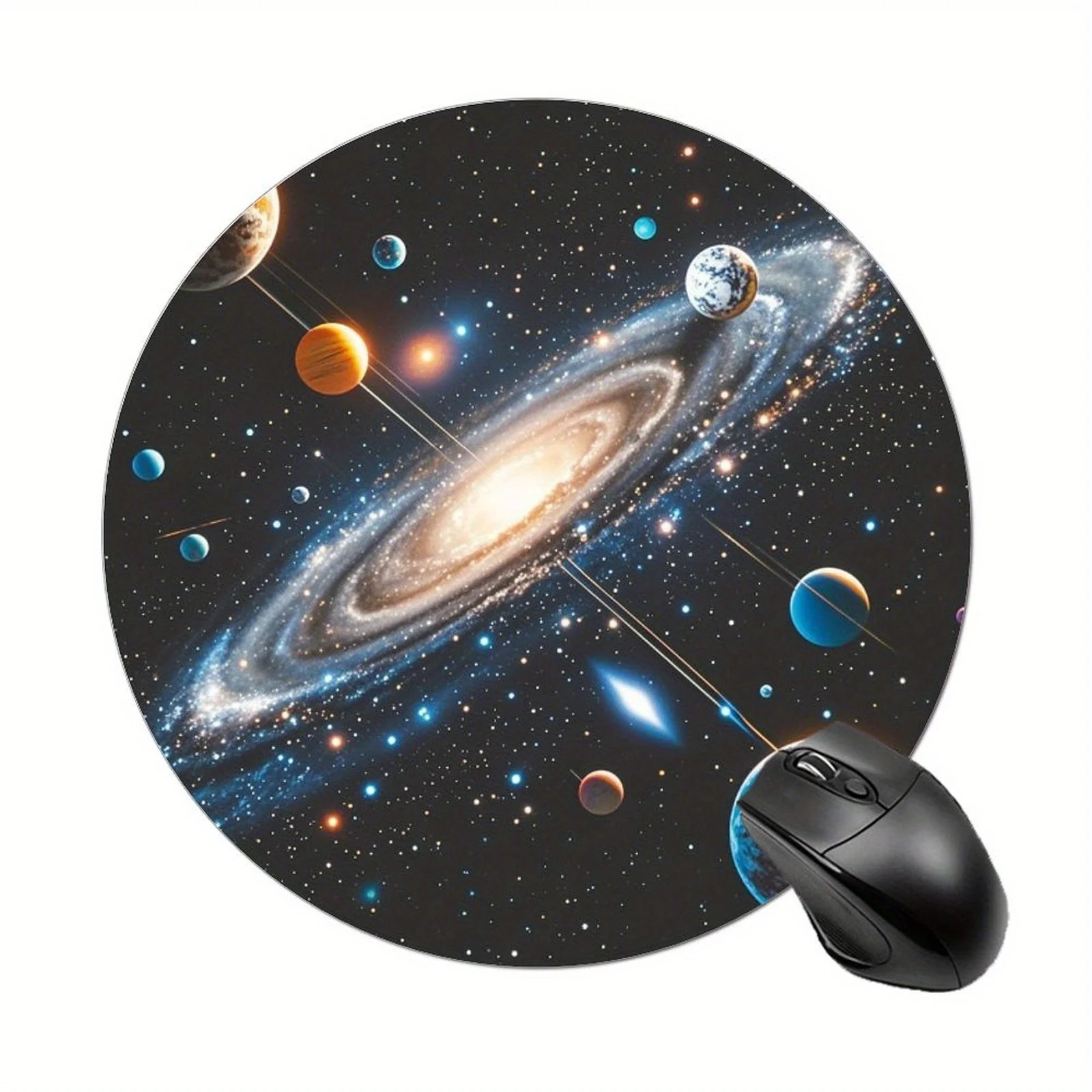 

Коврик для мыши Cosmic Galaxy представляет собой высококачественную противоскользящую поверхность, легко чистится, делает ее подходит для геймеров и семей.