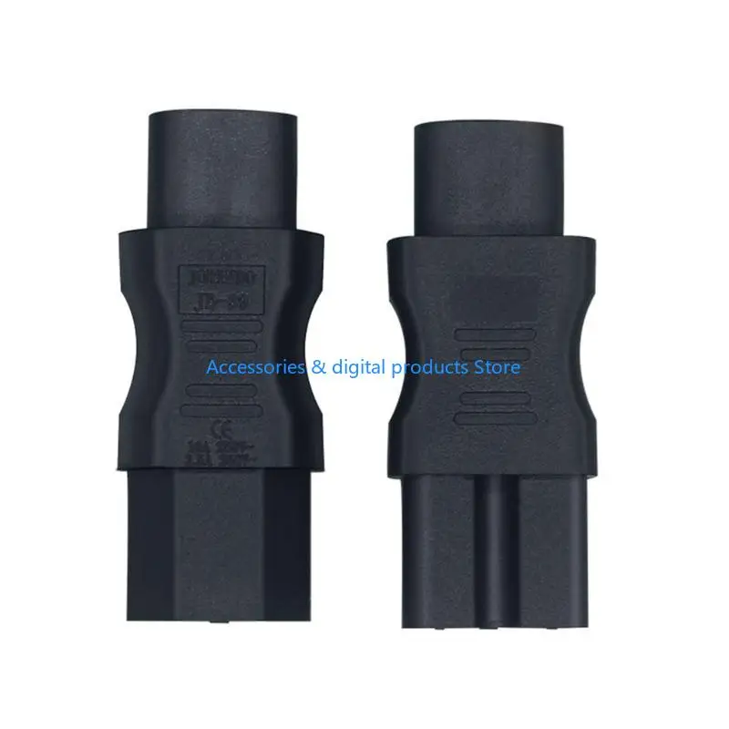 

77JD Portable Male to Female C7 to C8 Adapter C8 to C13/C8 to C15/C8 to C5 Power Cable Adapter Transfer Plugs ABS-material