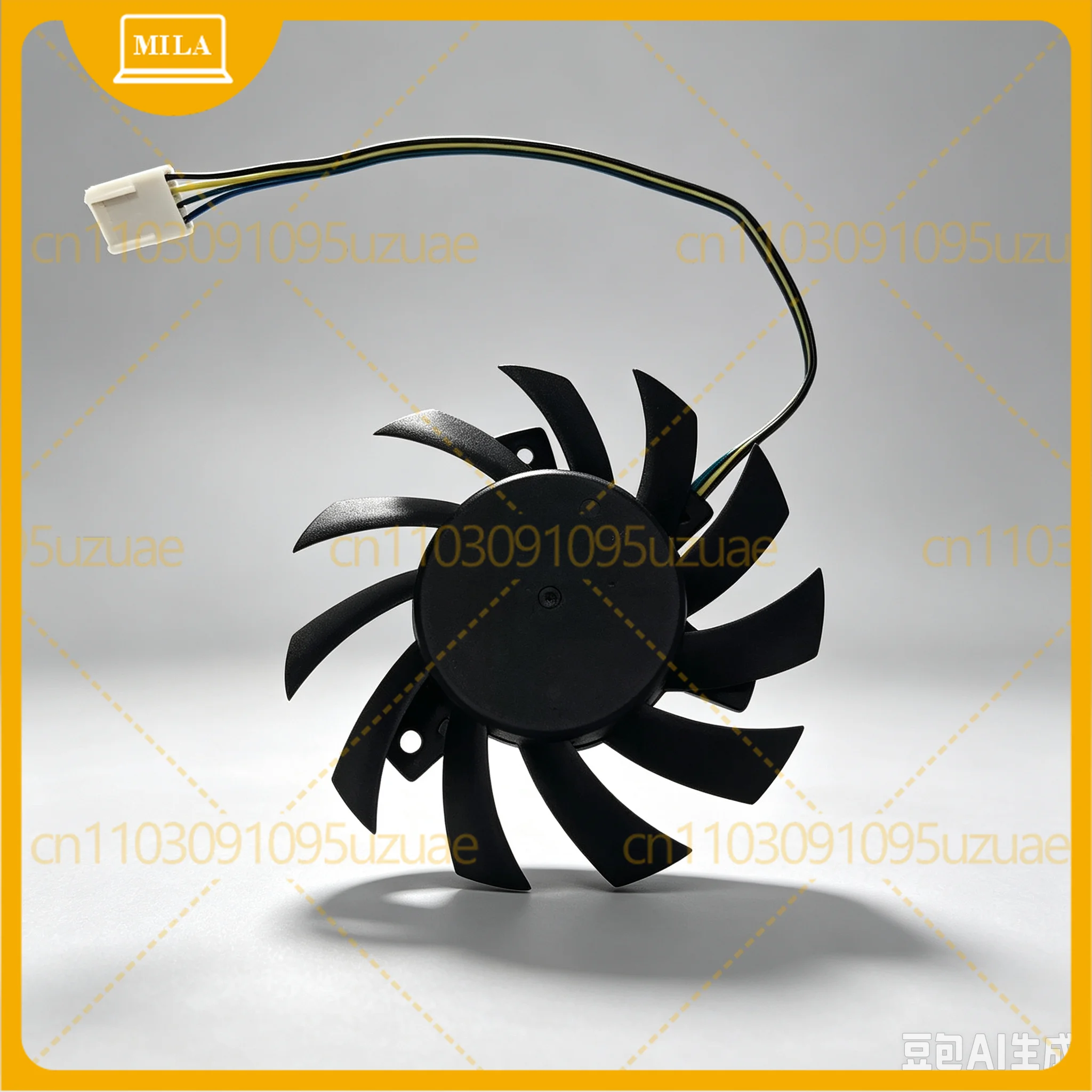 T127010BU New Cooler Fan for Everflow 12V 0.45A 7CM Temperature Controlled Frameless Graphics Card Fan