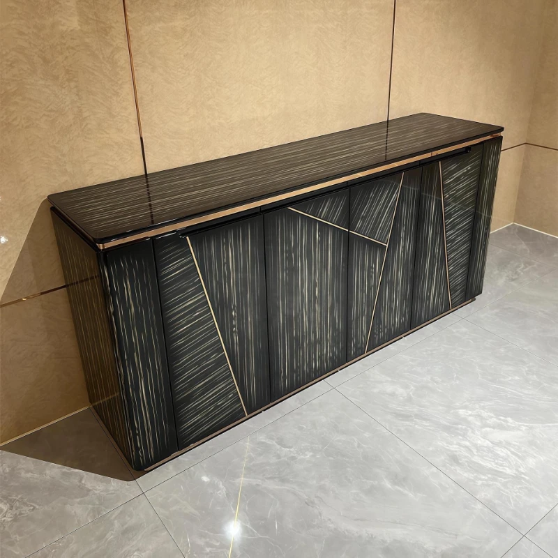 

Italian light luxury dining side cabinet is simple and atmospheric, post-modern dining cabinet, and the entrance cabinet