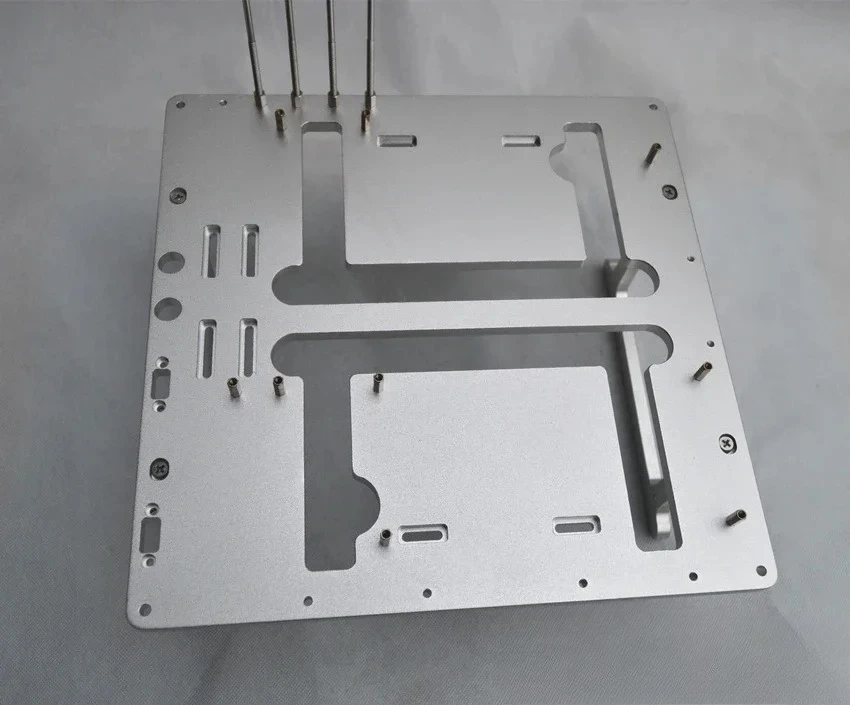 JXK-K2 Full Aluminum Open Frame PC Chassis, MATX Water-Cooled Test Bench for Desktop Computer