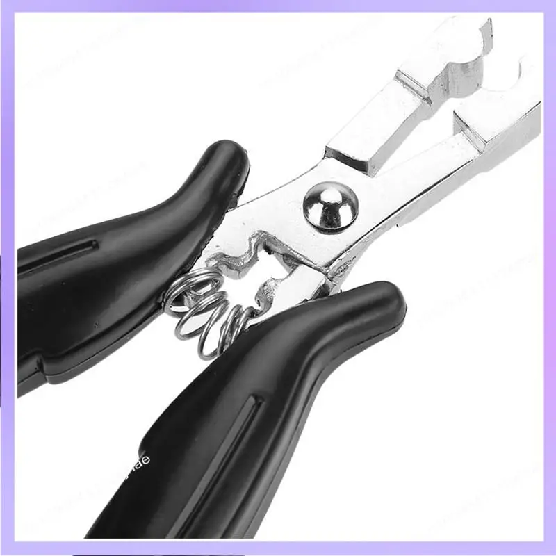 N83R Hair Extension Pliers, Stainless Steel Non Slip Handle Hair Extension Wig Tools