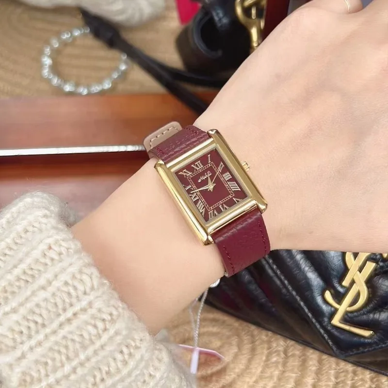 New retro elegant girls watch trendy fashion classic luxury automatic water quartz watch birthday gift