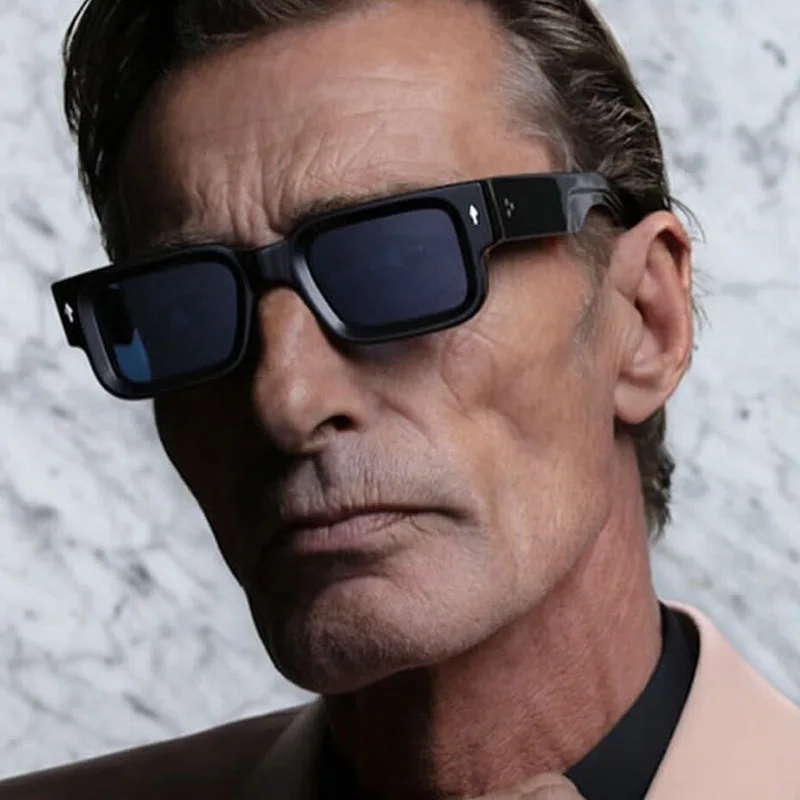 New Vintage Square Sunglasses Men Women Brand Designer Sun G