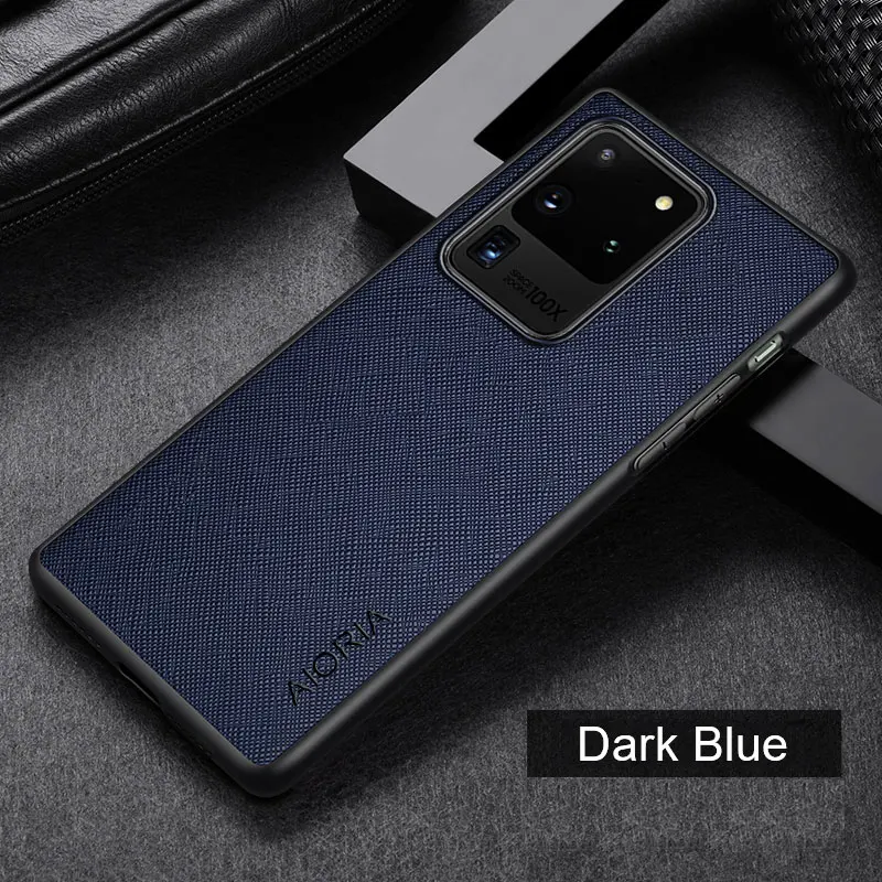 Case for Samsung Galaxy S20 Ultra Plus FE 5G  funda Cross pattern Leather cover Luxury coque for galaxy s20 ultra case