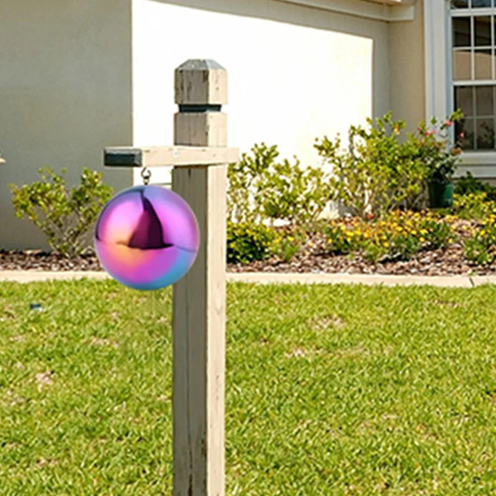 

3pcs Colored Mirror Polished Balls Stainless Steel Garden Reflective Decor Balls Home Office Space Decor Ornaments