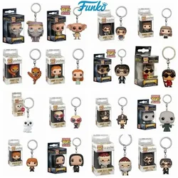Funko POP Keychain Toy Hermione Granger Dobby Dumbledore Malfoy Ginny Ron Hedwig Snape Voldemort Luna Pocket Pop Key Ring Toy