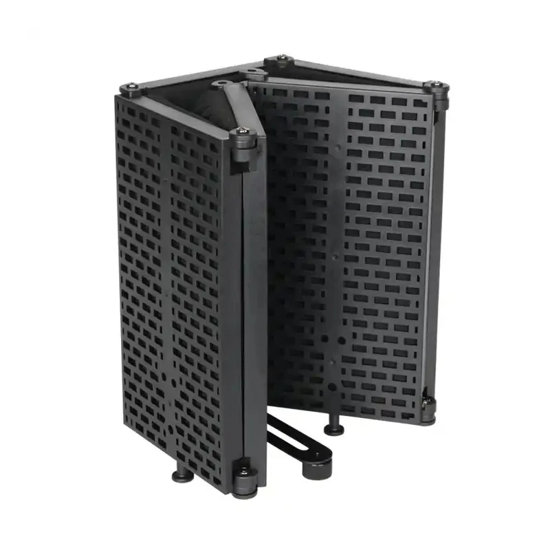 High Quality3/5 Door Studio Microphone Foldable Isolation Shield Popular Filter High-Density Absorbent Foam For Filtering Sound view 5