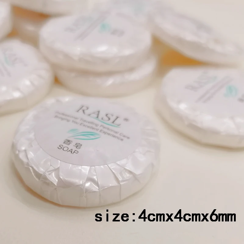 Free Shipping Independent Packing  9-10g Disposable Hotel Travel Family Round Soaps for Washing Hands Body Hair  Supplies