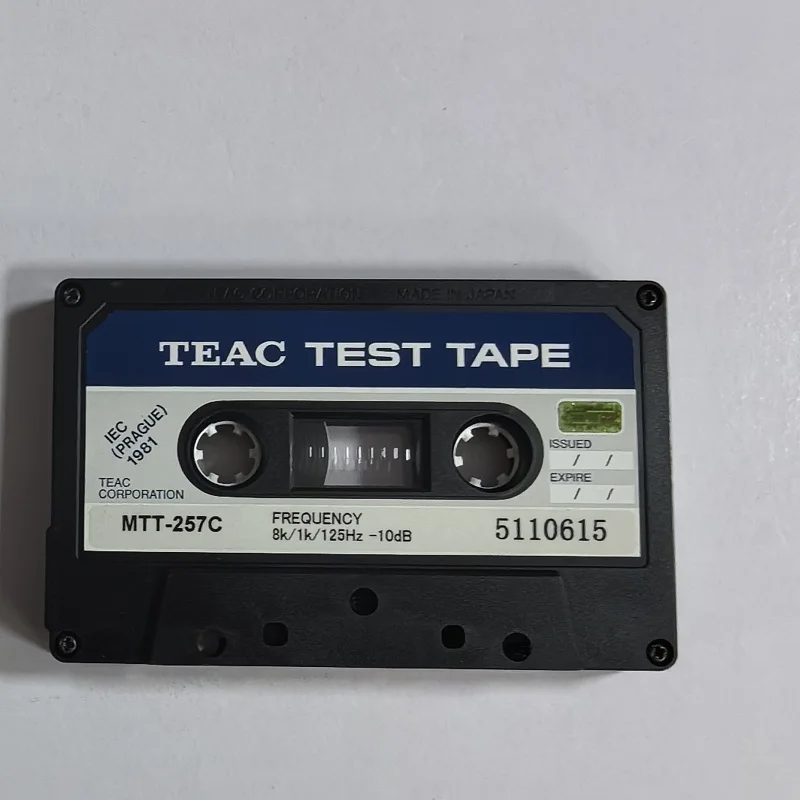 

TEAC Test Tape MTT-257C Point Frequency Test Tape Azimuth adjustment, 3 point frequency response