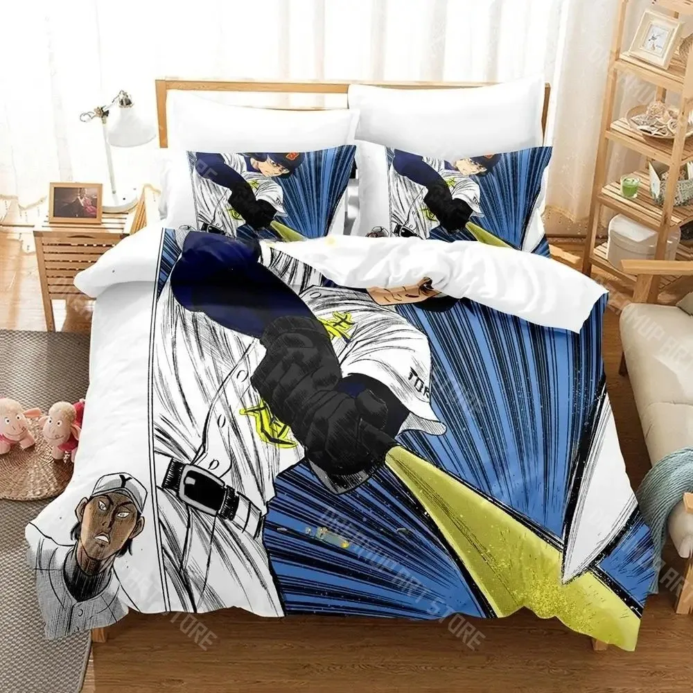 3D Printed Anime Ace of the Diamond Bedding Set for Boys Girls Duvet Cover Pillowcase Twin Queen King Full Single Double Sizes