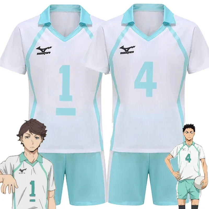 

Anime Haikyuu Iwaizumi Hajime Oikawa Tooru Cosplay Costume Adult Unisex Shirt Shorts Suit Halloween Outfit Sportwear